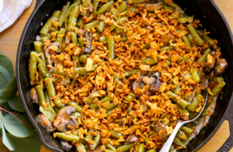 Make-Ahead Vegan Green Bean Casserole
